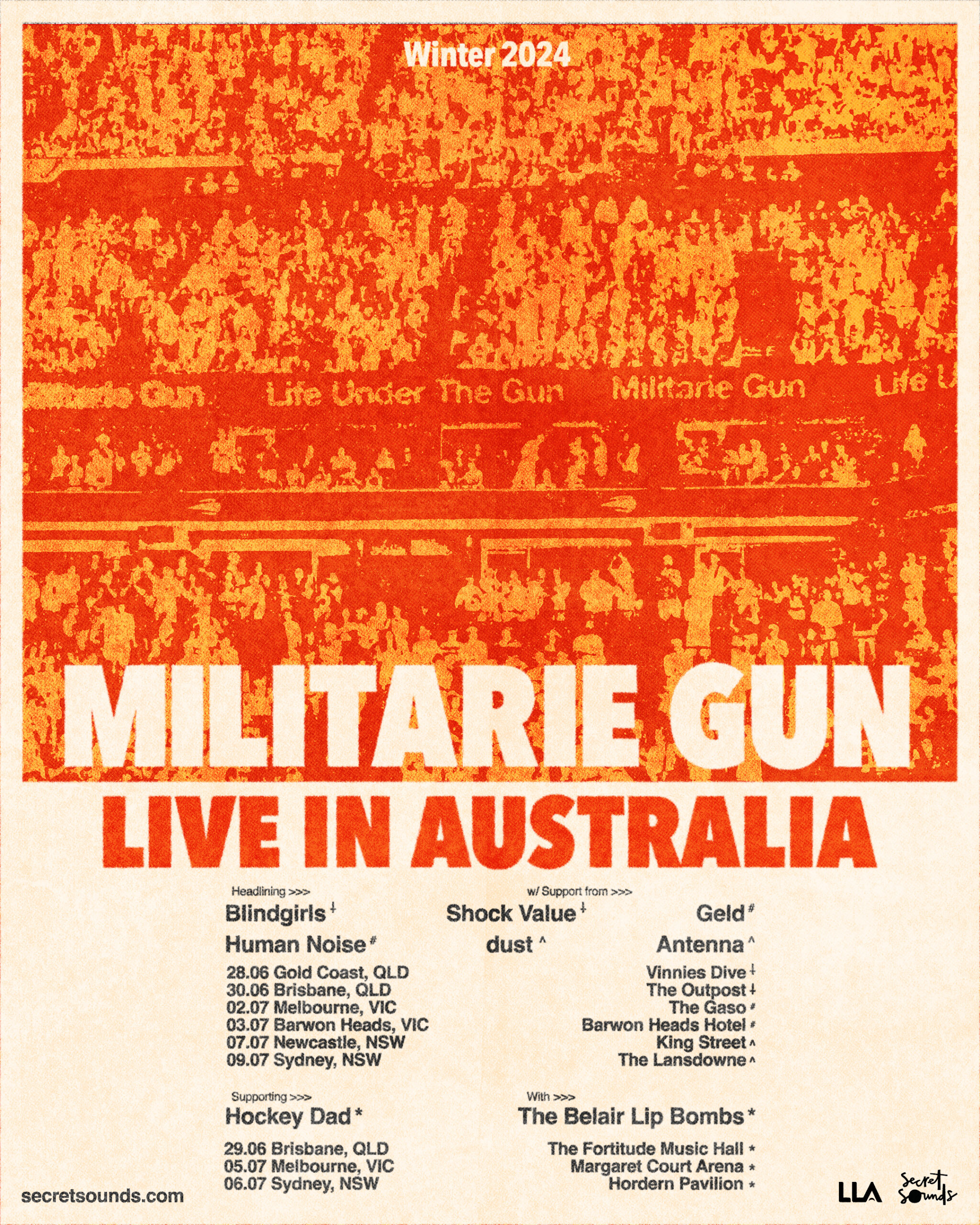 Militarie Gun Australia Tour Art 2024 image